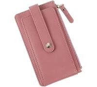 JQQJZLC Card Wallets Wallet Female Long Student Multi-Card Slot Large Capacity Small Fresh Pure Color Simple Coin Purse Zipper Card Bag Female