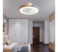 JQQJZLC celing Fan with Lighting 6 Speed Silent, Modern Ceiling Fans with Lights and Remote Reversible dc Motor, Invisible Ceiling Fan Chandelier Light with Timing Living Room Bedroom -Pink