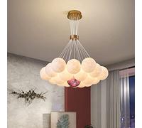 JQQJZLC Chandelier Modern Creativity 3D Printed Ceiling Chandelier Ceiling Night Light Universe Planet Moon Creativity Lantern Dinning Room Bar Pendant Lights Home Child Bedroom Led Chande