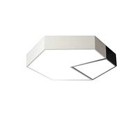 JQQJZLC Chandelier Modern Led Ceiling Light, Geometry Flush Mount Light Fixtures, Black+White Ceiling Lamp for Living Room Bedroom Dining Room, Metal Acrylic Surface Mount Chandelier (A 38