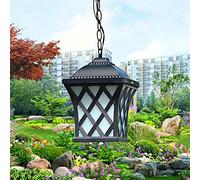 JQQJZLC Chandeliers Light Fixture Victorian Outdoor Chandeliers Mediterranean Garden Waterproof Pendant Lights Antique Exterior E27 Ceiling lamp for Garden Vineyard Villa Farmhouse Hanging Lights (S