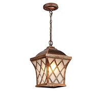 JQQJZLC Chandeliers Light Fixture Victorian Outdoor Chandeliers Mediterranean Garden Waterproof Pendant Lights Antique Exterior E27 Ceiling lamp for Garden Vineyard Villa Farmhouse Hanging Lights (S