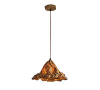 JQQJZLC Chinese Folklore Single Head Chandeliers Nordic Retro Resin Glass Pendent Lamp for Dining Room Living Room Bedroom Hanging Hanging Lighting Ceiling Light Made in China Produced in China