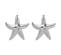 JQQJZLC Chunky Star Starfish Dangle Earrings for Women Hypoallergenic Gold Plated Big Ocean Seashell Statement Charms Drop Dangling Stud Earring Lightweight Beach Holiday Party Jewelry