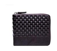 JQQJZLC Coin Purse Wallet Leather Wallet for Men Zipper Business Credit Card Holder Anti Theft Pocket Wallet Male