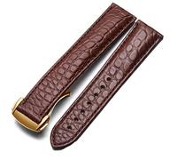 JQQJZLC Crocodile Leather Watch Strap Men And Women Style For Omega Seahorse Deville 18mm 19mm 20mm Original Watch Band