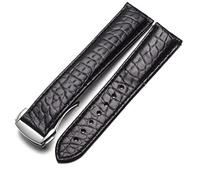 JQQJZLC Crocodile Leather Watch Strap Men And Women Style For Omega Seahorse Deville 18mm 19mm 20mm Original Watch Band