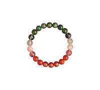 JQQJZLC Crystal Beaded Feng Shui Bracelets, Five Elements God of Wealth Bracelets Attract Lucky Wealthy for Men Women, Natural Stones Stretch Bracelet for Meditation Anxiety Stress Relief