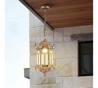 JQQJZLC E27 Oil Rubbed Bronze Finish Aluminum Pendant Light Victoria Chandelier Vintage Waterproof Outdoor Adjustable Hanging Lamp Glass Lampshade Garden Hallway Balcony Gazebo Villa Grapes Frame