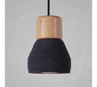 JQQJZLC Easy to Install Simple Restaurant Color Chandelier Personality Cement Lamp Fashion Cafe Bar Study Office Bedroom Corridor Aisle Lights (D12.5*H16CM) Good Material (Color : Black)