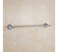 JQQJZLC Exquisite Bathroom Shelves European Style Towel Rack, Crystal Silver Bath Towel Rail, Storage Rack, Antique Bathroom Hardware Pendant Towel Bar (Color : Double Pole)