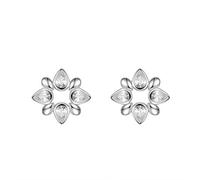 JQQJZLC fashion jewelry snowflake earrings earrings women's high-end temperament net red explosion fashion ear jewelry high-end earrings ui