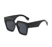 JQQJZLC Fashion Luxury Sunglasses Women Vintage Oversize Sun Glasses Female Big Frame Shades Black Blue Lady Uv400