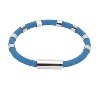 JQQJZLC Fitness Leather Bracelet Waterproof Sports Wristband Anti-Static Silicone Bracelet with 8 Loops Eliminates Body Static Anions Wrist Strap for Jogging Winter Oxidized Indian Jewelry