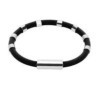 JQQJZLC Fitness Leather Bracelet Waterproof Sports Wristband Anti-Static Silicone Bracelet with 8 Loops Eliminates Body Static Anions Wrist Strap for Jogging Winter Oxidized Indian Jewelry