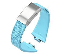 JQQJZLC Fluoro Rubber Strap,For Tissot PRX Series Super Player 35mm 40mm Women Men FKM Quick Release Folding Buckle Watch Band 11mm 12mm