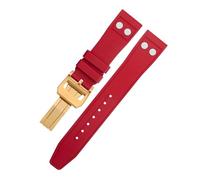 JQQJZLC For IWC Big Pilot Mark Portugieser TOP GUN Soft Strap Wristband 20mm 21mm 22mm Nature Fluororubber FKM Rubber With Rivet Watchband