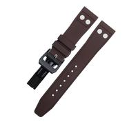 JQQJZLC For IWC Big Pilot Mark Portugieser TOP GUN Soft Strap Wristband 20mm 21mm 22mm Nature Fluororubber FKM Rubber With Rivet Watchband
