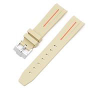 JQQJZLC For Moonswatch Watch Curved No Gap Rubber Strap For Omega Swatch Joint Planet Series Moon Mercury Curved Rubber Strap Men Women 20MM Watchbands