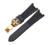 JQQJZLC For PP Patek Philippe Silicone Watch Belt 5711 5712g Nautilus Watch Strap Special Interface 25mm*13mm Watchband