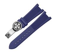 JQQJZLC For PP Patek Philippe Silicone Watch Belt 5711 5712g Nautilus Watch Strap Special Interface 25mm*13mm Watchband