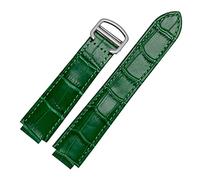 JQQJZLC For Wristbands Quality Color Genuine Leather Watchbands Deployment Buckle Replacement Leather Strap Female Bracelet