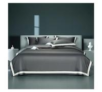 JQQJZLC Four piece bedding set 1000TC Egyptian Cotton Bedding Home Textile Luxurious Jacquard Pillowcase Sheet Quilt Cover US Queen/King size Bed four pieces set,