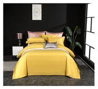 JQQJZLC Four piece bedding set 1000TC egyptian cotton Bedding sets Queen King size Duvet cover sheets linen 4pcs Bed four pieces set,