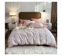 JQQJZLC Four piece bedding set 600TC Cotton Bedding Sets Queen King Size Duvet Cover Flat/Fitted Sheet Pillowcase Bed four pieces set,