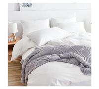 JQQJZLC Four piece bedding set Four Pieces Duvet Cover Bed Euro Compatible with Double Home Textile Luxury Pillowcases Bedroom Bedding Set (One Color-Queen