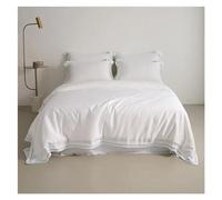 JQQJZLC Four piece bedding set Four Pieces Set, Cotton Sheets Pillowcase Duvet Cover Bedding Sets Twin Full Queen King Bed Linens Solid Color (D-Full size 4 pcs
