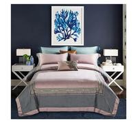 JQQJZLC Four piece bedding set Luxury 1000TC egyptian cotton embroidery bedding queen/king size 4pcs duvet cover sets bedsheet pillowcase Bed four pieces set,