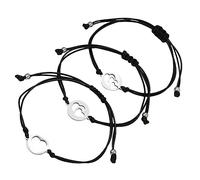 JQQJZLC Girls Accessories Bangle Bracelet for Women Mother Daughter Jewelry Set Adjustable Knot String Bracelet Heart Shape Charm necklace