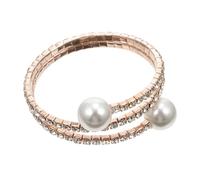 JQQJZLC Girls Accessories Double Pearl Rhinestone Bracelet for Women Elegant Wedding Jewelry Accessory Comfortable Wear necklace