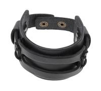 JQQJZLC Girls' jewelry Leather Bracelet for Men Wide Cuff Bangle Punk Design Fashion Wristband Decor accessories