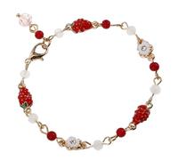 JQQJZLC Girls' jewelry Strawberry Pendant Cherry Strawberries Charms Adjustable Beads Bracelet for Women accessories