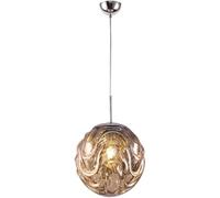 JQQJZLC Gold Globe Pendant Light Kitchen Island Chrome Red Melt Pendant Lights Blue Lava Shade Ceiling Hanging Lighting Silver Nordic Modern Chandelier for Bedroom Living Room Dining Room Restaurant