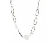JQQJZLC heart charm pendant choker necklace for girl women wedding jewelry