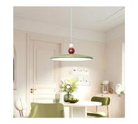 JQQJZLC Hotel Decoration Nordic Pendant Lamp, Tricolor Lights Chandelier, Creative Wrought Iron Pendant Lights French Colorful Hanging Lamps for Kitchen Bedroom Corridor, Cream LED Pendant Lighting
