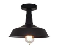 JQQJZLC Industrial Metal Cage Ceiling Light Semi Flush Mount Mini Pendant Lighting Oil Rubbed Bronze Chandelier for Farmhouse Porch Kitchen Bathroom Made in China Produced in China
