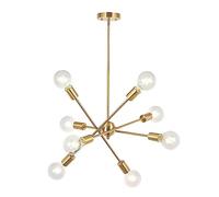 JQQJZLC Industrial Sputnik Chandelier Adjustable 8-Lights Pendant Light Ceiling Lamp Dining Table Hanging Lighting Fixture Bedroom Living Room Decor Chandeliers