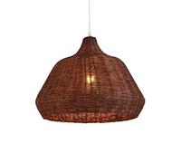 JQQJZLC Japanese Retro Chandelier Creative Personality Rattan Pendant Lamp E27 Base Dining Table Hotel Decoration Lighting Living Room Rattan Wicker Hanging Lights Shade for Kitchen Dining Table Bar