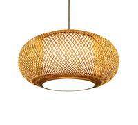 JQQJZLC Japanese Retro Chandelier Lantern Pendant Lamp Bamboo Woven Light Creative E27 Ceiling Lamp Hanging Light Ceiling Lighting Fixture for Farmhouse Living Room Dinging Room Made in China Produced
