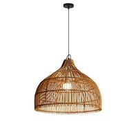 JQQJZLC Japanese Style Chandelier Wabi-sabi Fixture Retro Woven Rope Lamp Shade Handmade Lampshade Chandelier Creative Rattan Art Lamp Bedroom Living Room Dining Room Bar Illumination