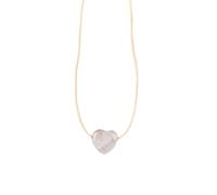 JQQJZLC jewelry Chunky Heart Pendant Healing Crystal Leather Cord Adjustable Choker Y2K Trendy Jewelry Gifts for Women Jewelry for girls