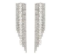 JQQJZLC jewelry for women Full Glass Luxury For Women Long Statement Jewelry 7 Color Wedding Party Accessories Vintage Bijoux women's jewelry