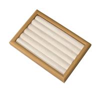 JQQJZLC jewelry for women Jewelry Organizer Tray, Jewelry Organizer Holder, Earrings, Display for Dresser, Green, Yellow Wood women's jewelry