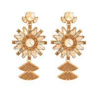 JQQJZLC jewelry for women Luxury Crystal Dangle For Women Accessories Big Long Pendant Designer Jewelry Wedding Party Holiday Boho Bijoux women's jewelry