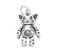 JQQJZLC jewelry S925 Sterling Cute Tiger Pendant, Men's And Women's Personalized Vintage Fashion Sterling Pendant Necklace Jewelry for girls