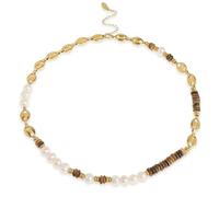 JQQJZLC jewelry Tiger Eye Gemstone Pearl Bead for Women, Boho Statement Prom Jewelry Gift Jewelry for girls